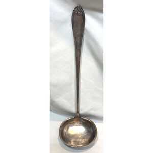 13" Wellner Silver-plate Stew Ladle Oak Leaf?